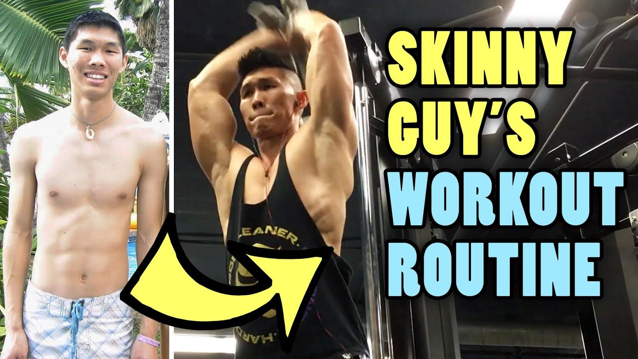SKINNY MUSCLE GUY CHEST & BACK WORKOUT ROUTINE - Life After College: Ep. 465