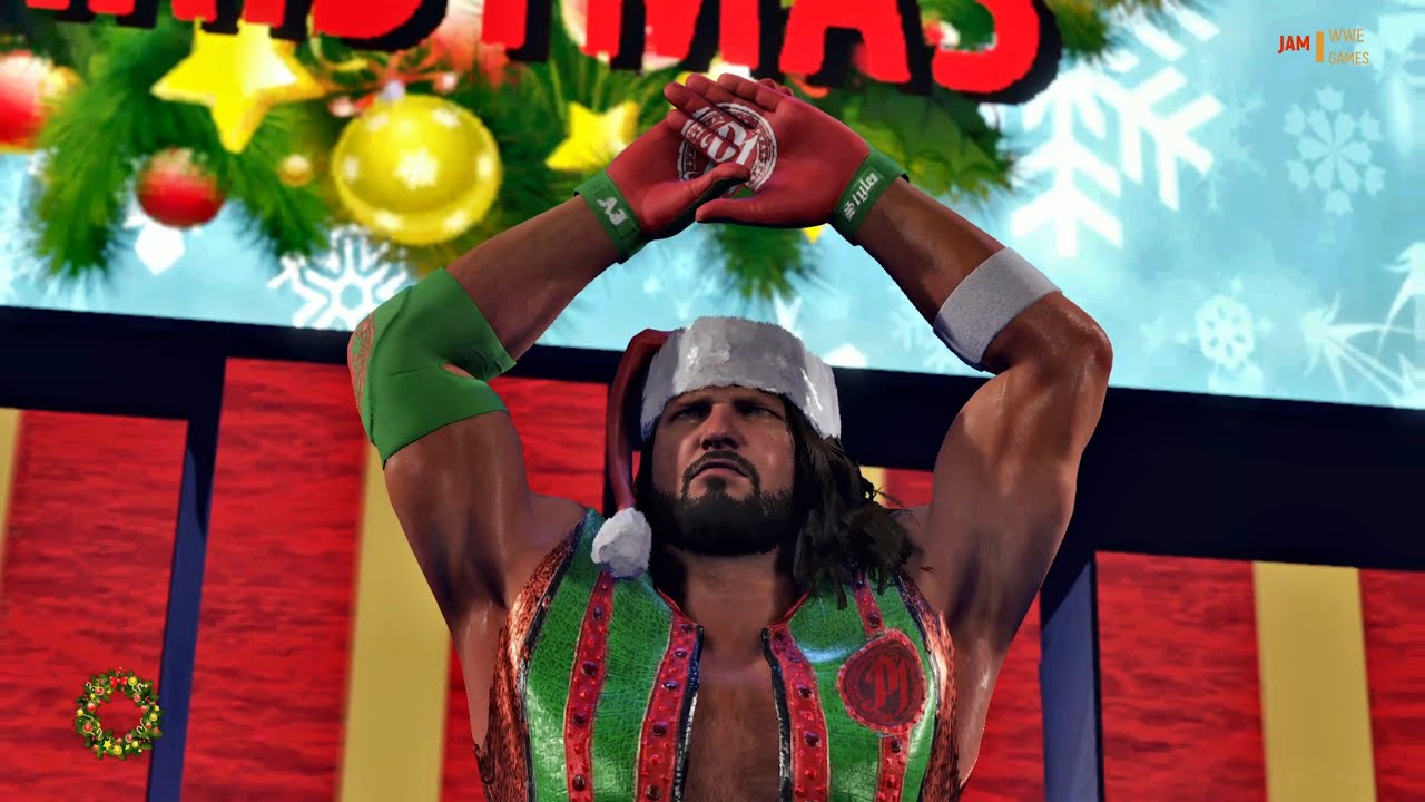 [WWE 2K22] ❄️CHRISTMAS IRONMAN MATCH❄️AJ Styles vs. Triple H (IronMan Match)