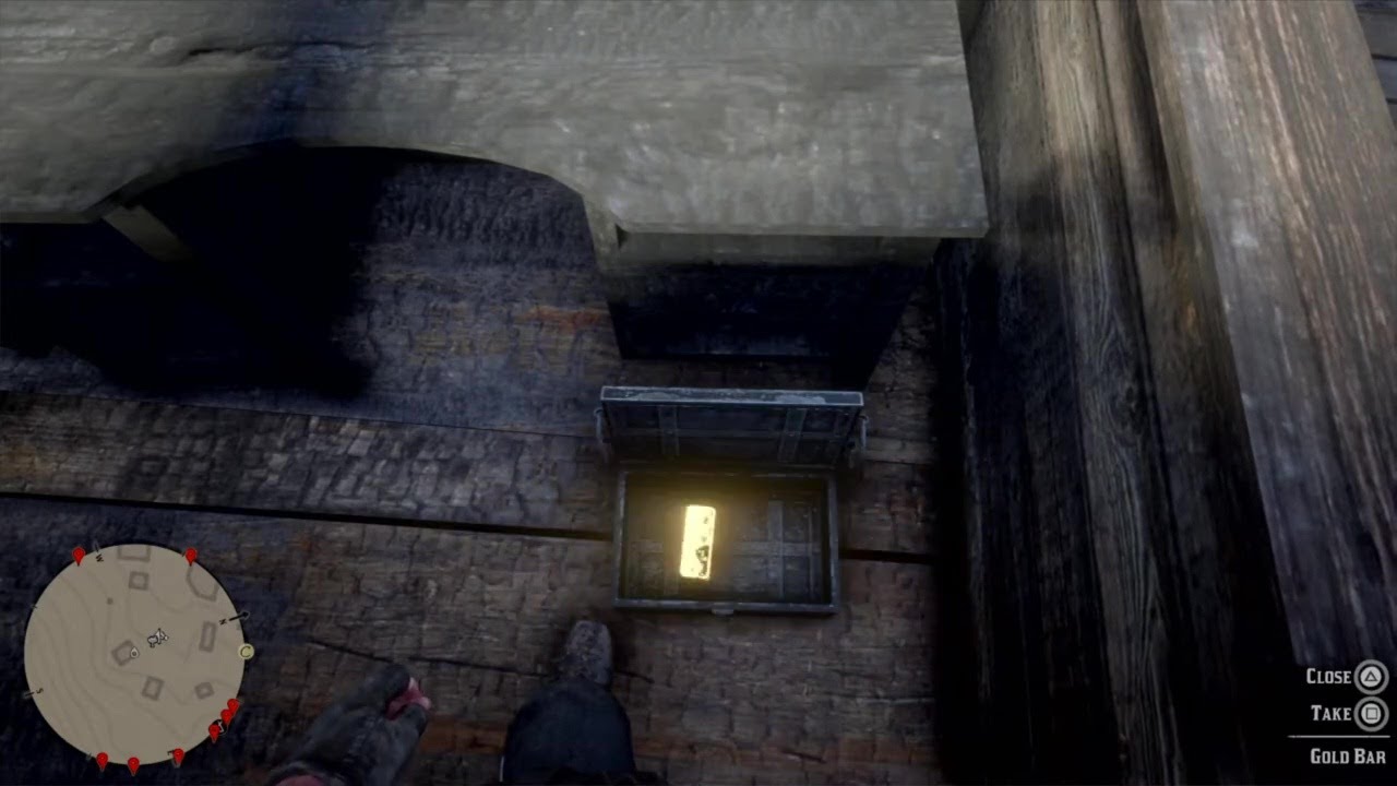 RDR 2: Limpany Sheriff's Office - Gold bar respawned!!