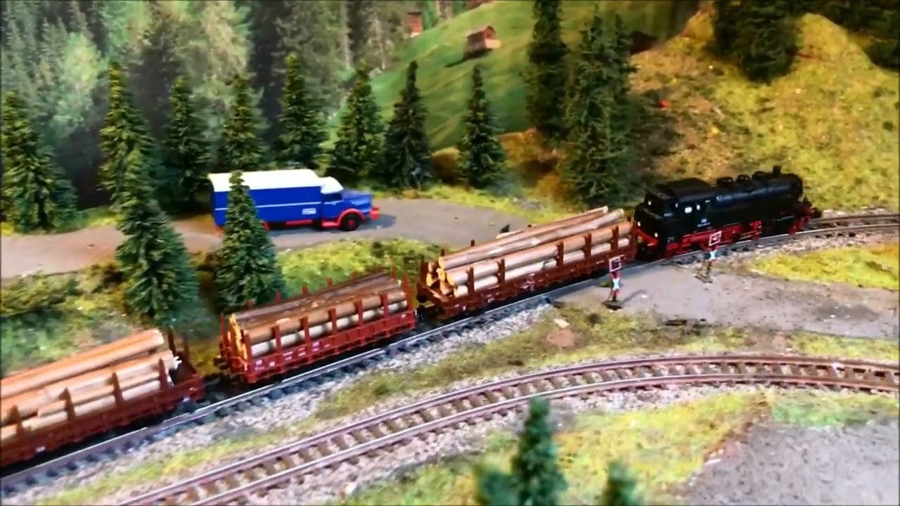 Modellbahn Spur N BR55 , BR64 , BR78 auf meiner 2,75 qm Anlage