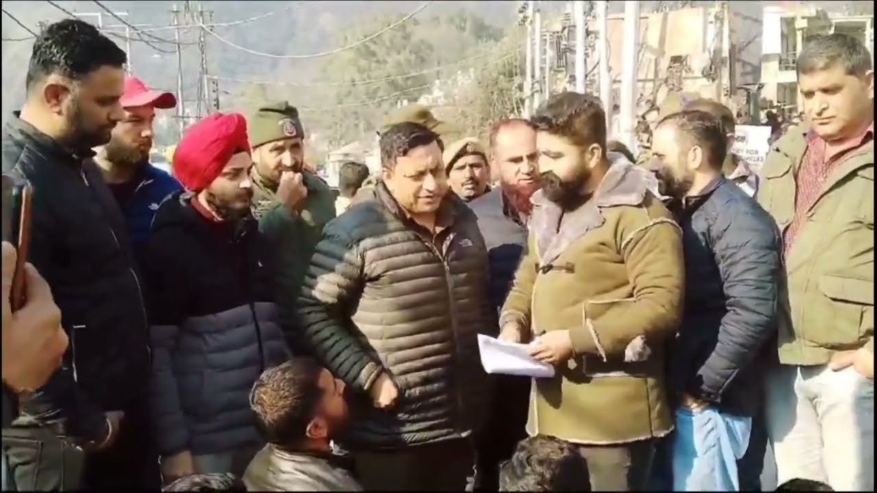 Protest held at Ramban Town Against Desecration of Baba Bansul Devta temple
