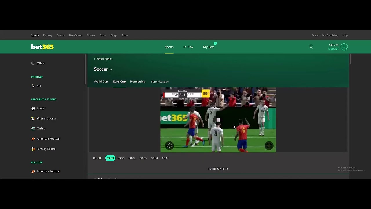 Bet365 Virtual Soccer Using AI Software