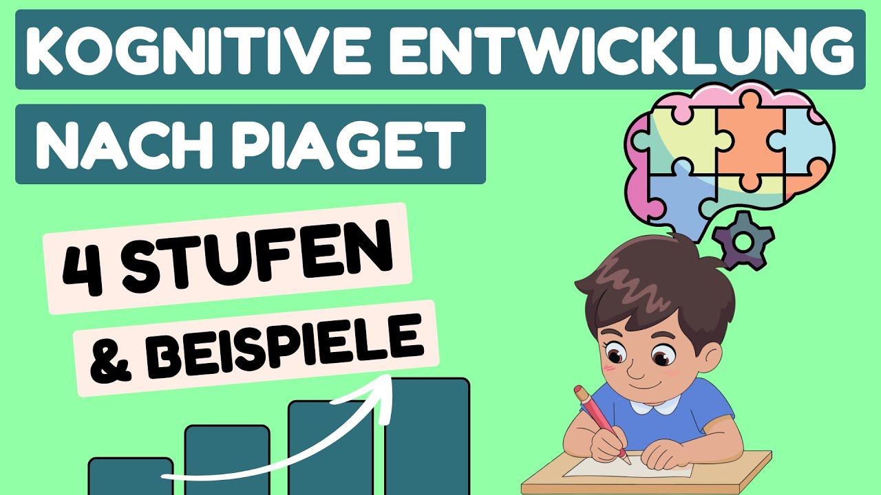 Kognitive Entwicklung nach Piaget - 4 STUFEN ausführlich mit BEISPIELEN