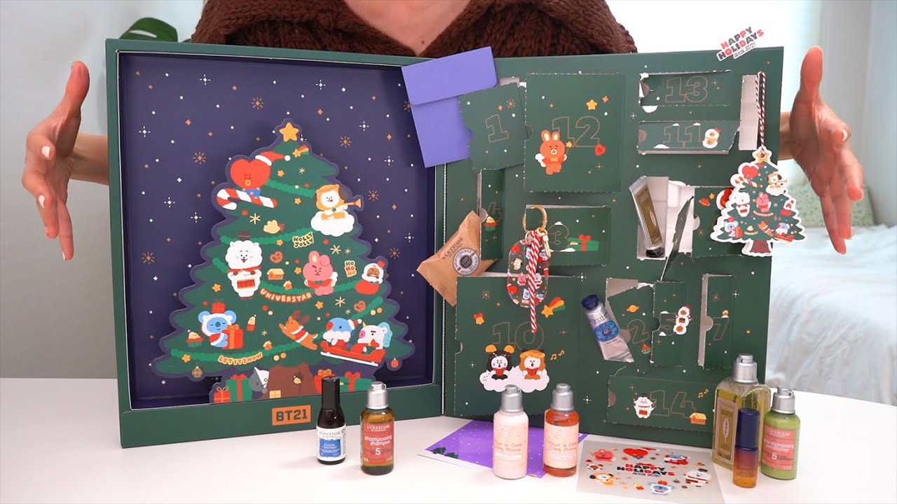Адвент-календарь L'Occitane с BT21!