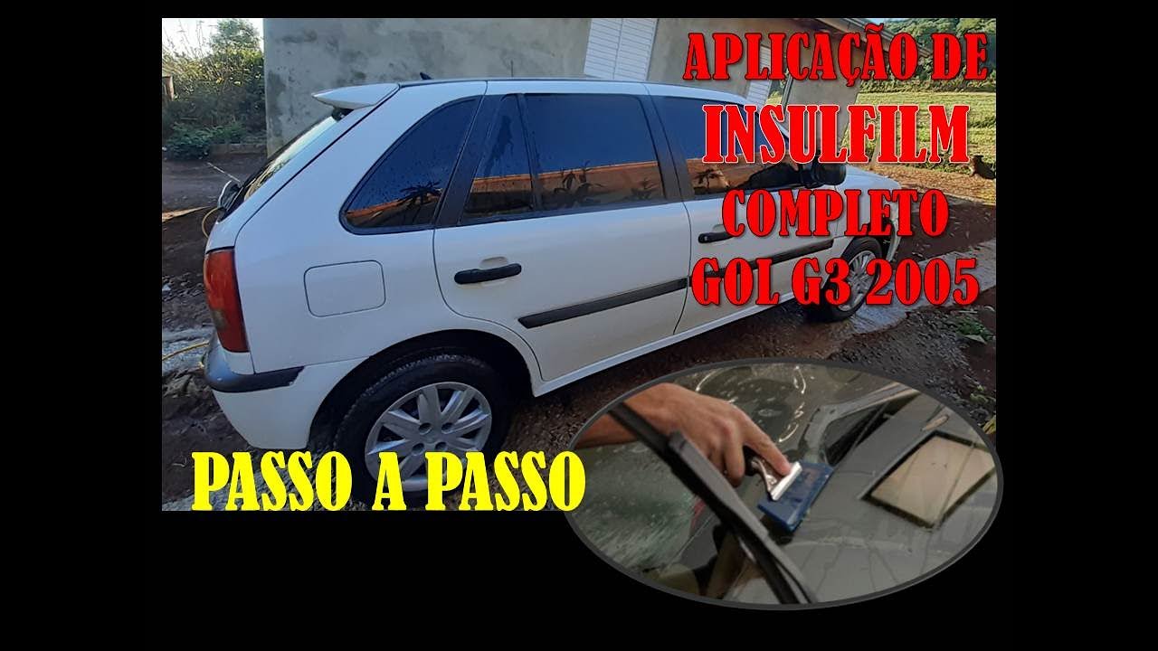 INSULFILM APLICAÇÃO PORTAS GOL G3 2005. MOLDAGEM E CORTE PERFEITOS! PASSO A PASSO. EP 8