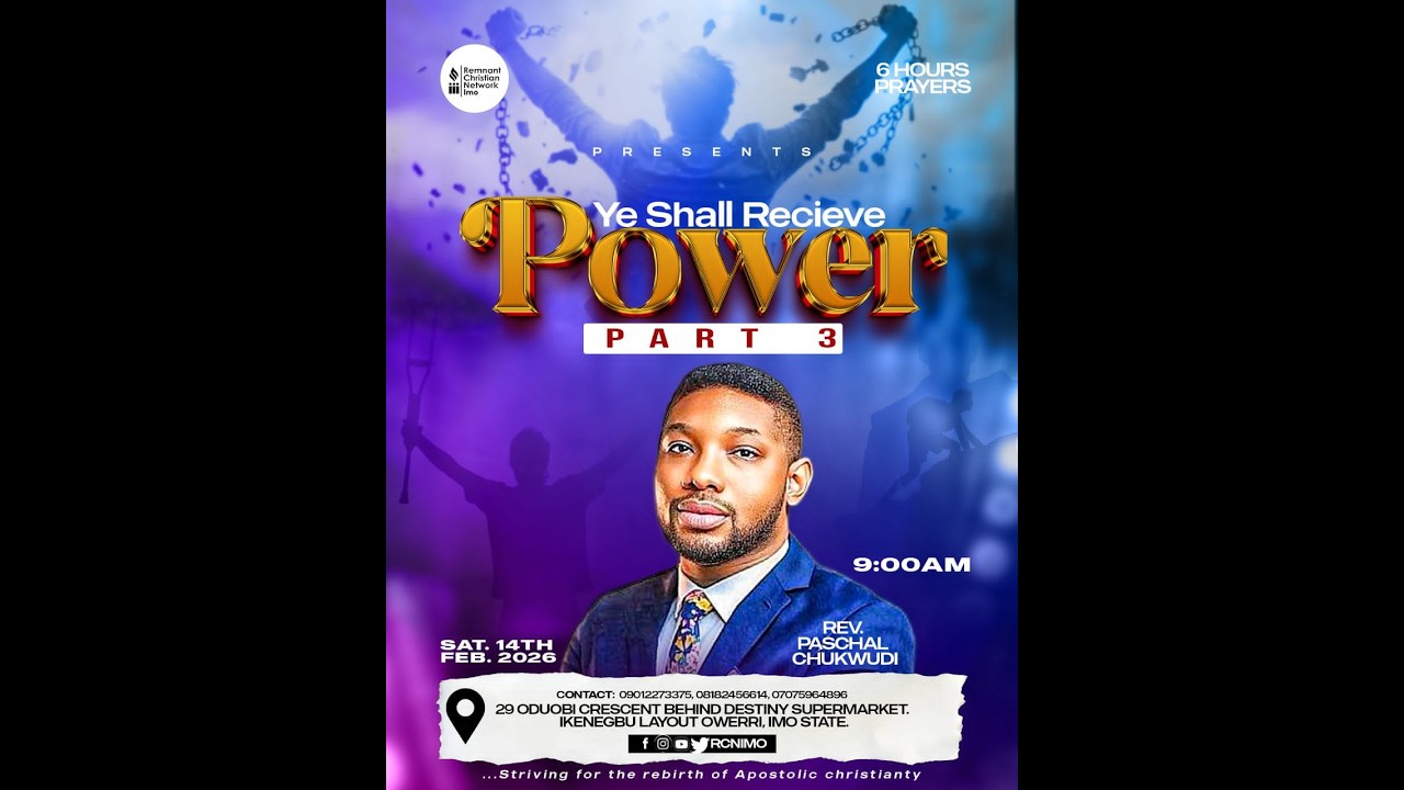 FEBRUARY 6 HOURS PRAYERS || YE SHALL RECEIVE POWER PT3 ||  14TH FEBRUARY 2026