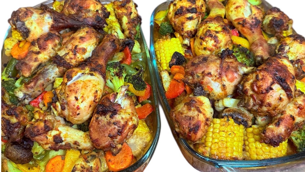 Perfectly BAKED CHICKEN AND POTATOES. 