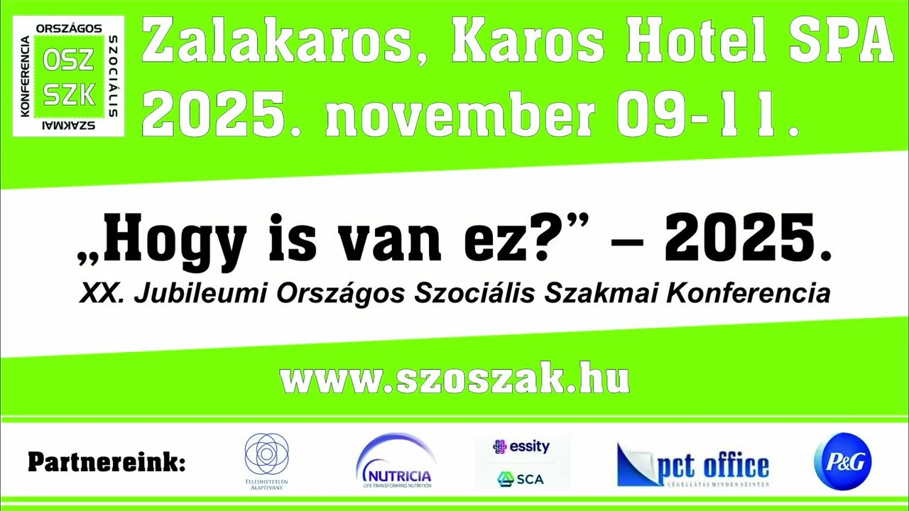 ”jönnek a mínuszok”- Dr. Czibere Károly főigazgató előadása, SZOSZAK Konferencia 2025