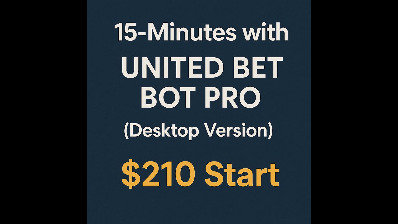 15 Minutes with United Bet Bot PRO | Can $210 Survive the Test?