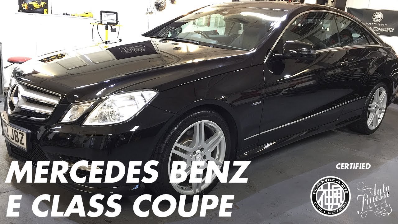 PAINT CORRECTION GTECHNIQ EXO V4 BLACK MERCEDES E CLASS COUPE COATING OFFSET DETAILING ESSEX