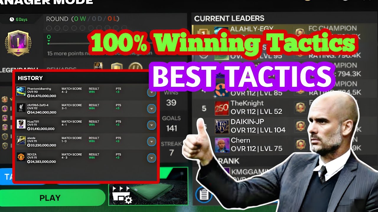 I FOUND THE BEST TACTICS IN FC MOBILE MANAGER MODE | 4-3-3 HOLDING Tactics FC Mobile 25