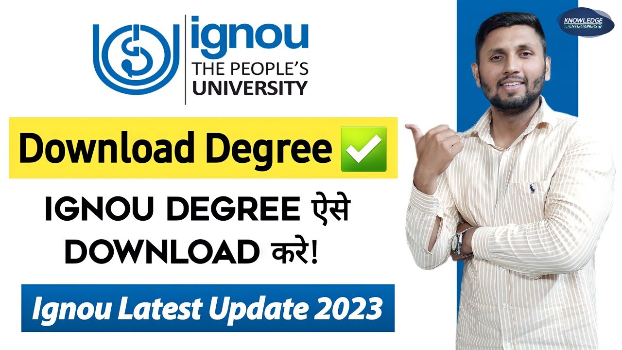 How To Download IGNOU Digital DEGREE ✅ | How To Apply IGNOU Degree | Ignou Degree Download 2023