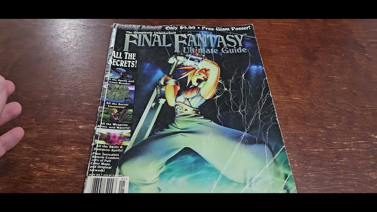 Final Fantasy VII ultimate guide book #retrogaming #playstation #finalfantasy