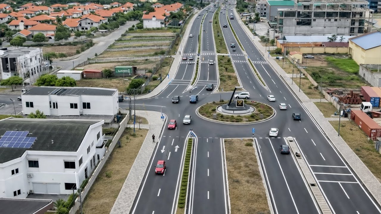 Это просто невероятно! 🤯 Новая современная дорога в Аккре, Гана, меняет Гану 🇬🇭