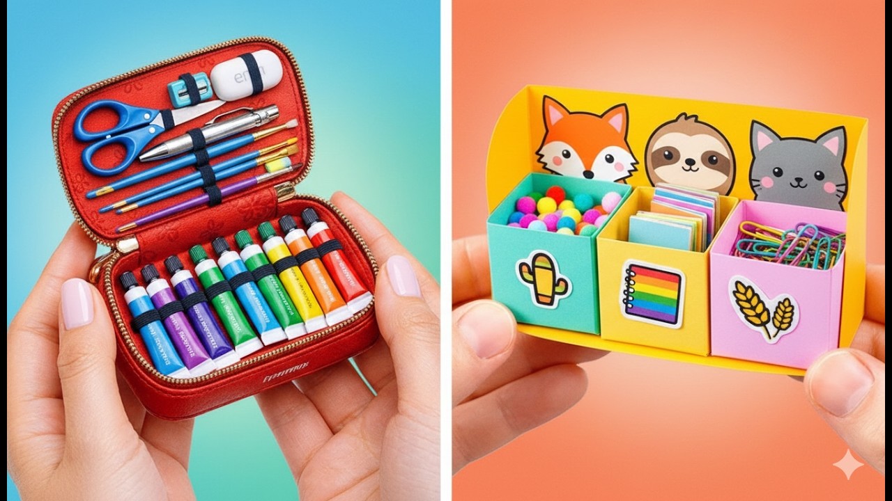 🌈 Kreative Schulzauber: DIY Utensilien für deinen perfekten Schulstart! 🎒✨