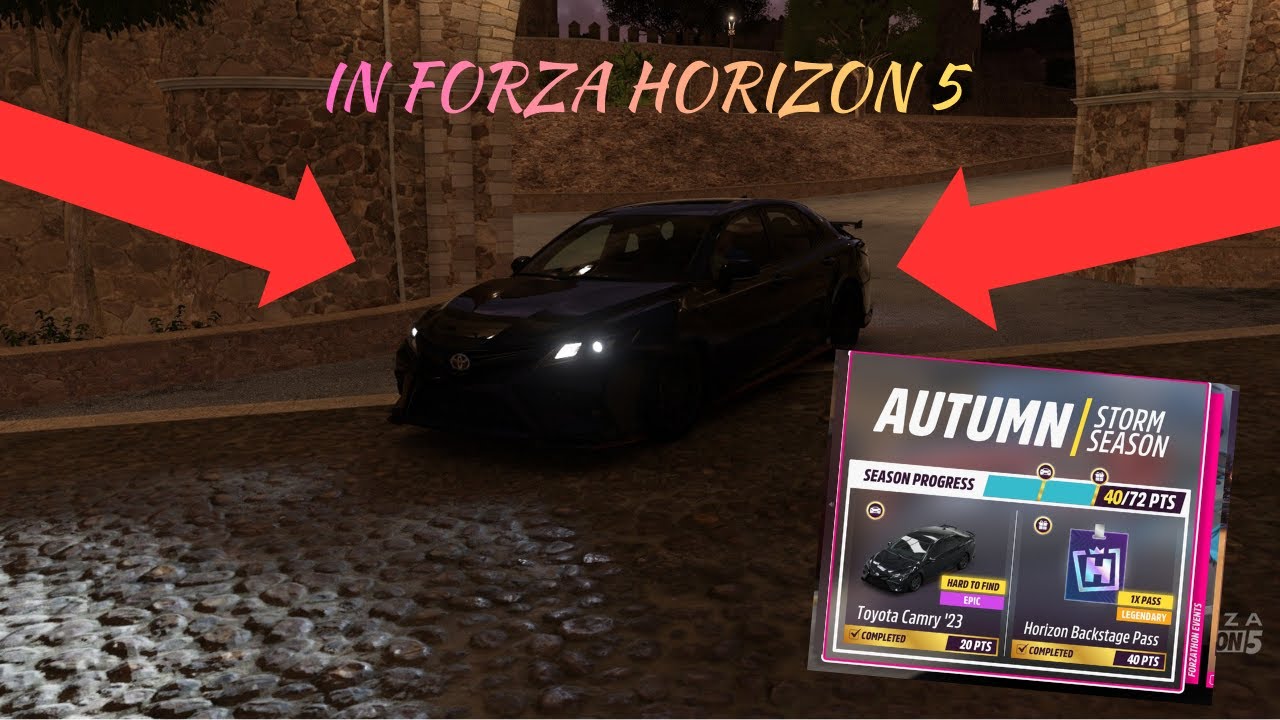 Încerc să obțin un Toyota Camry '23 în Forza Horizon 5