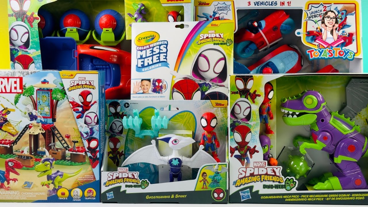 Unboxing and Review of Marvel Spidey and His Amazing Friends Toy Collection