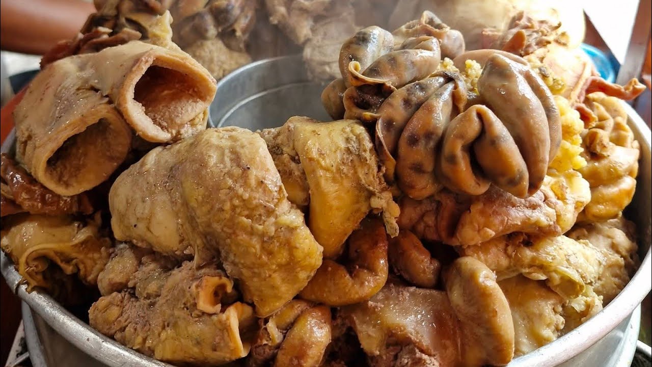 SATU DANDANG FULL BABAT USUS SAPI, PORSI 10.000 SUDAH DAPAT PORSI KOMPLIT - Kuliner Lamongan 