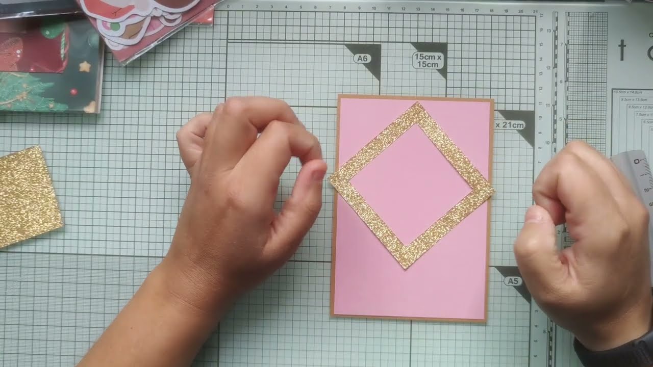 Carte sketch rose doré avec @mamiecolle6283& @rosebonboncoco 