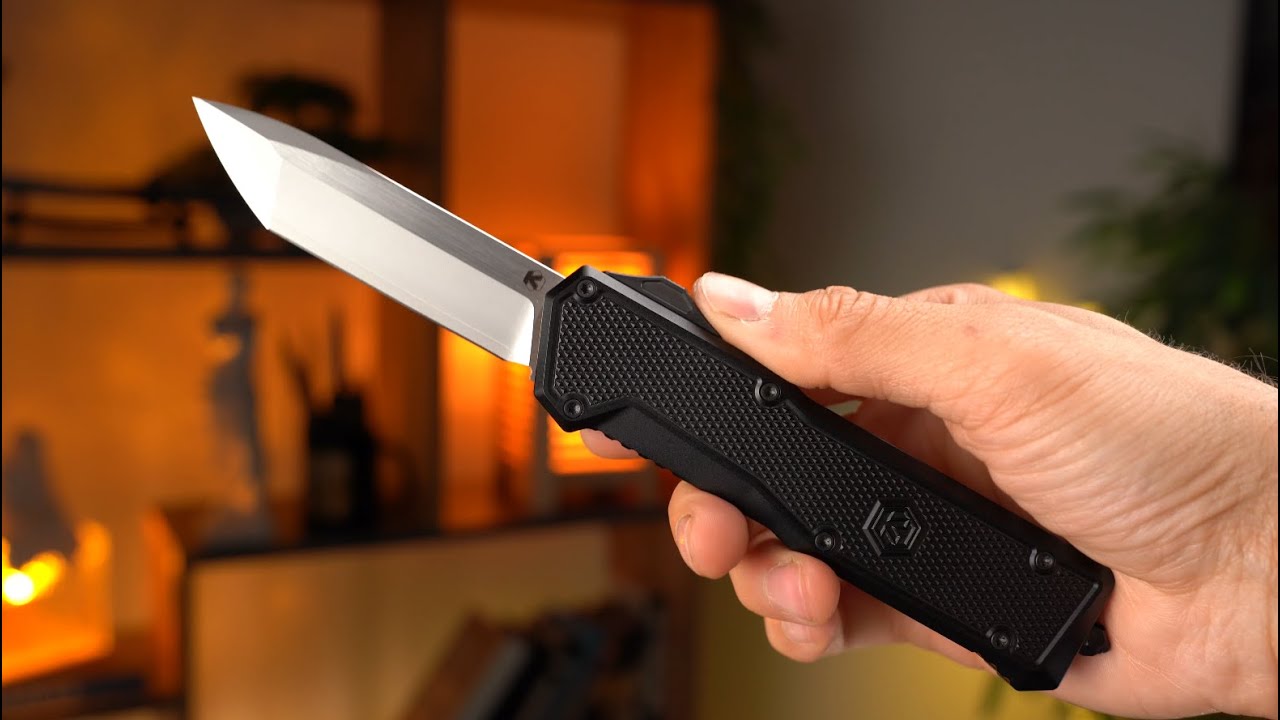 Нож Kristal Shpile T/E cталь SLD-Magic stonewash рукоять Black Aluminum