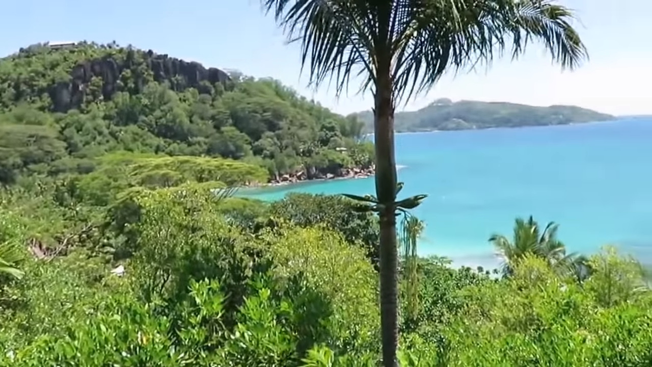 Seychelles beautiful villas on the beach