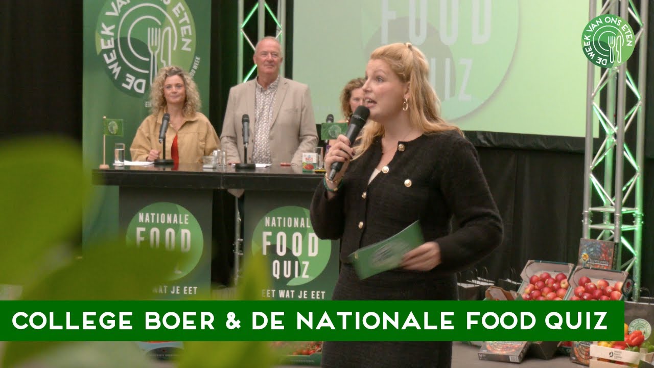 College Boer en de Nationale Food Quiz