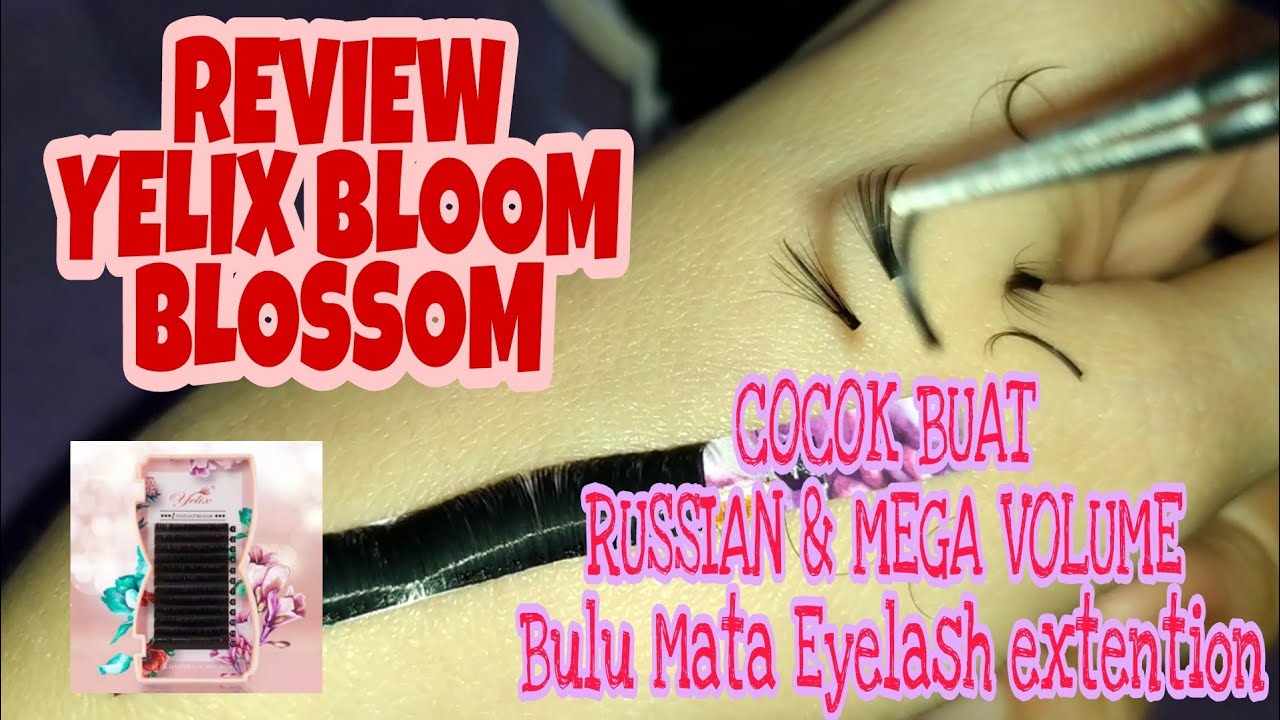 REVIEW YELIX BLOOM BLOSSOM LASH ( EASY FANNING) RUSSIAN & MEGA VOLUME - Bulu Mata Eyelash extention
