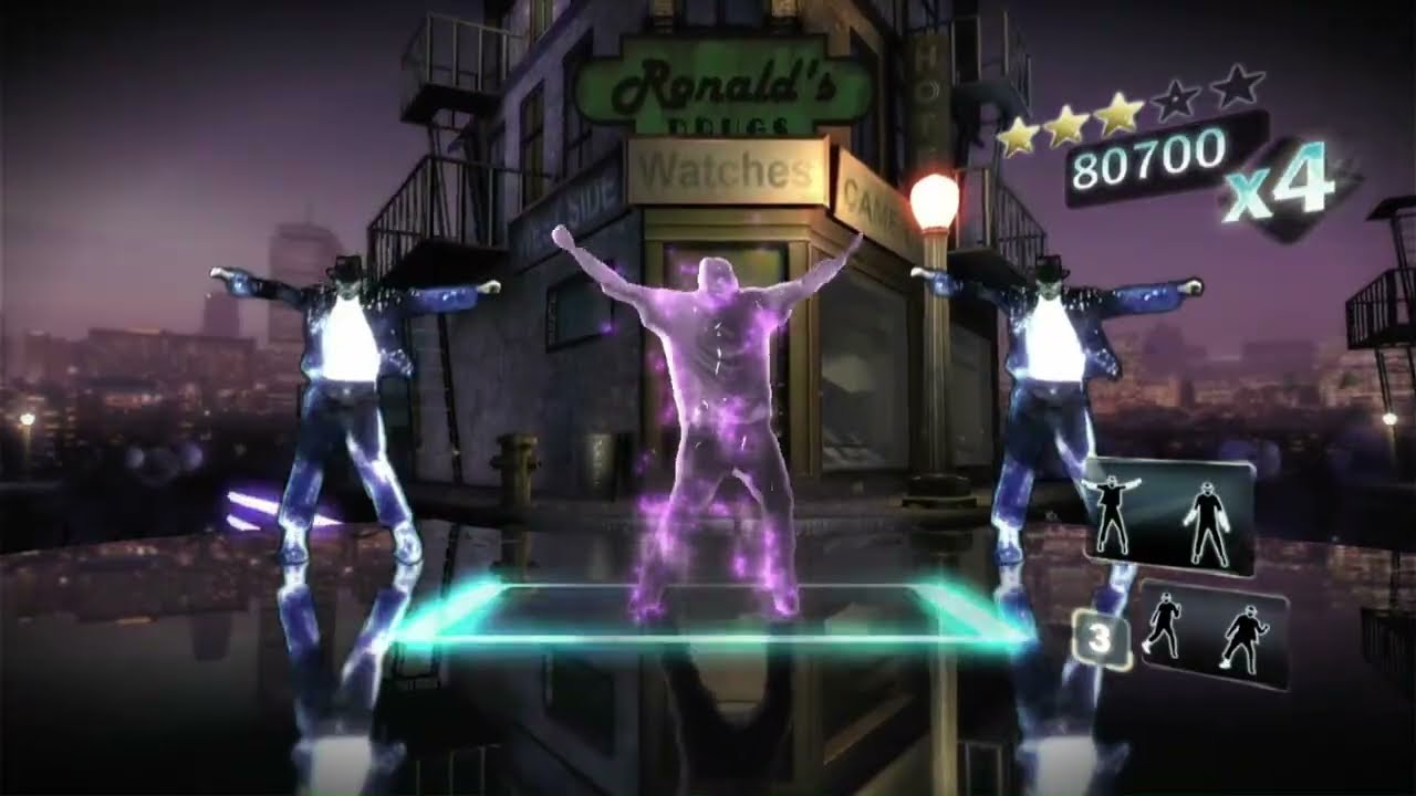Michael Jackson The Experience XBOX 360 Gameplay Billie Jean Dance 4 Stars