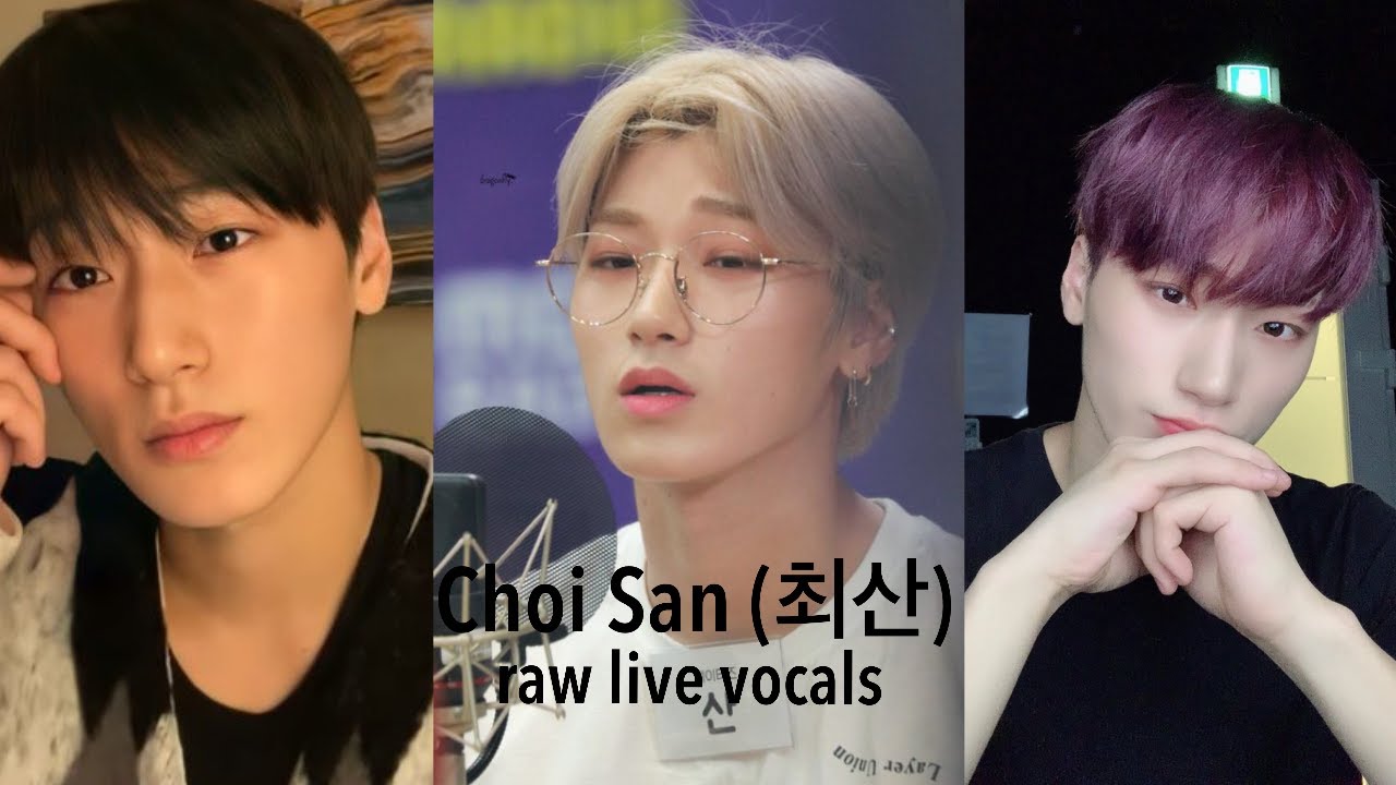 Choi San (최산) raw vocal compilation