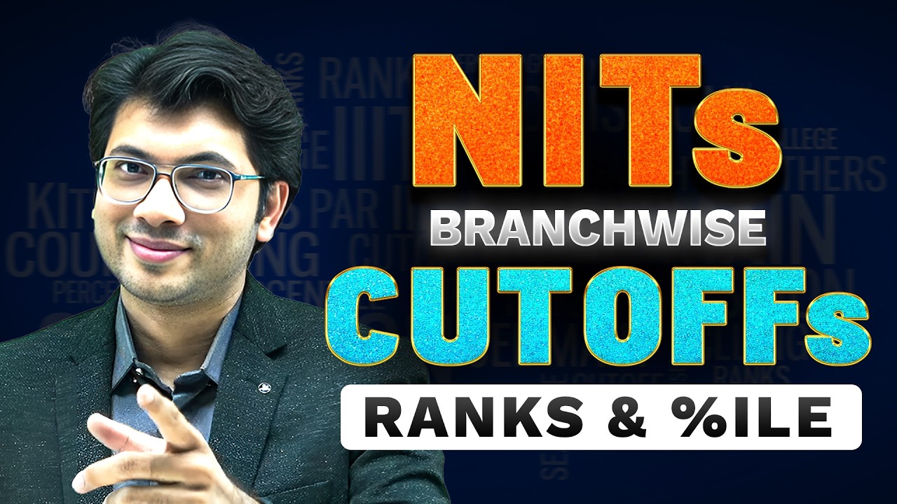NITs Branchwise Cut Off | JEE Main 2026 Rank vs Percentile | Top 10 NITs | Prateek Jain sir