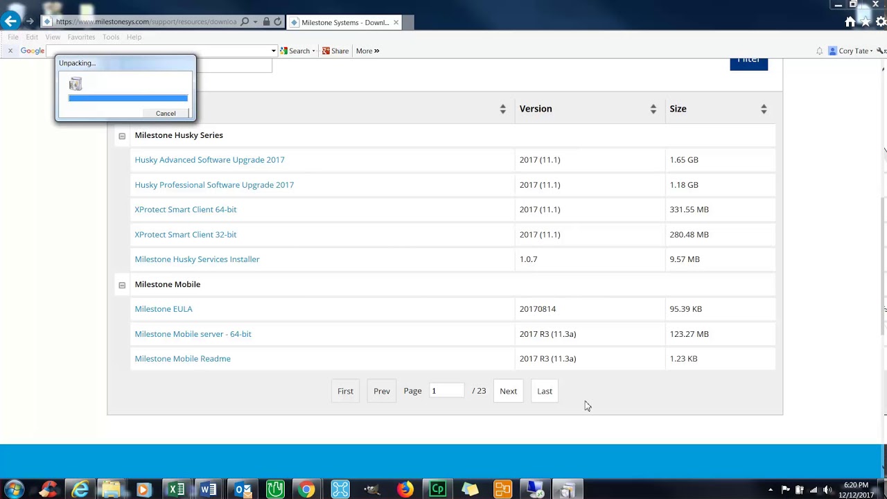 Milestone   Downloading Smart Client