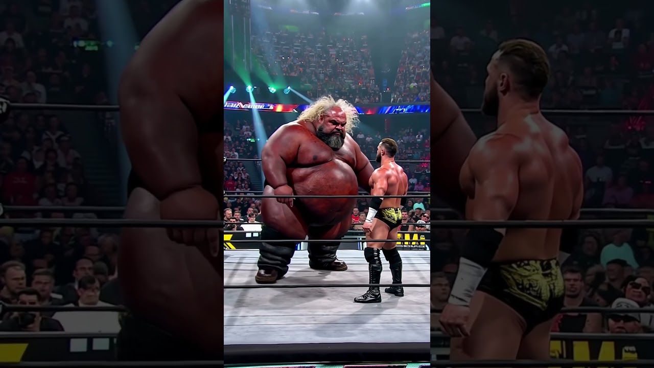GIANTS VERSUS HEAVYWEIGHT WRESTLERS! #wwe