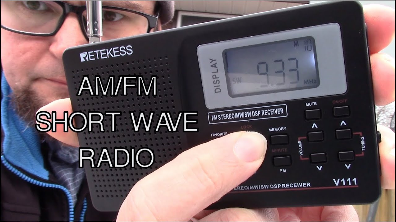 Портативный стереофонический цифровой динамик Retekess V111 FM/AM/SW-радиоприемник с функцией экс...