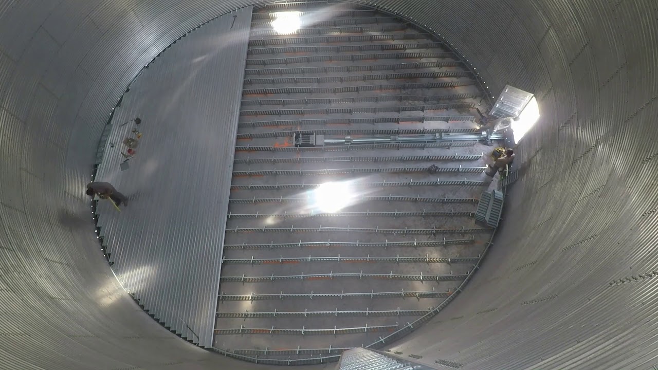 Installing a 48' diameter Brock Tri-Corr floor