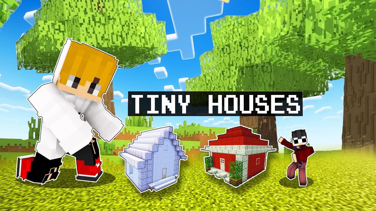 CeeGee vs Jungkurt TINY HOUSE BUILD BATTLE CHALLENGE in Minecraft! ( Tagalog )