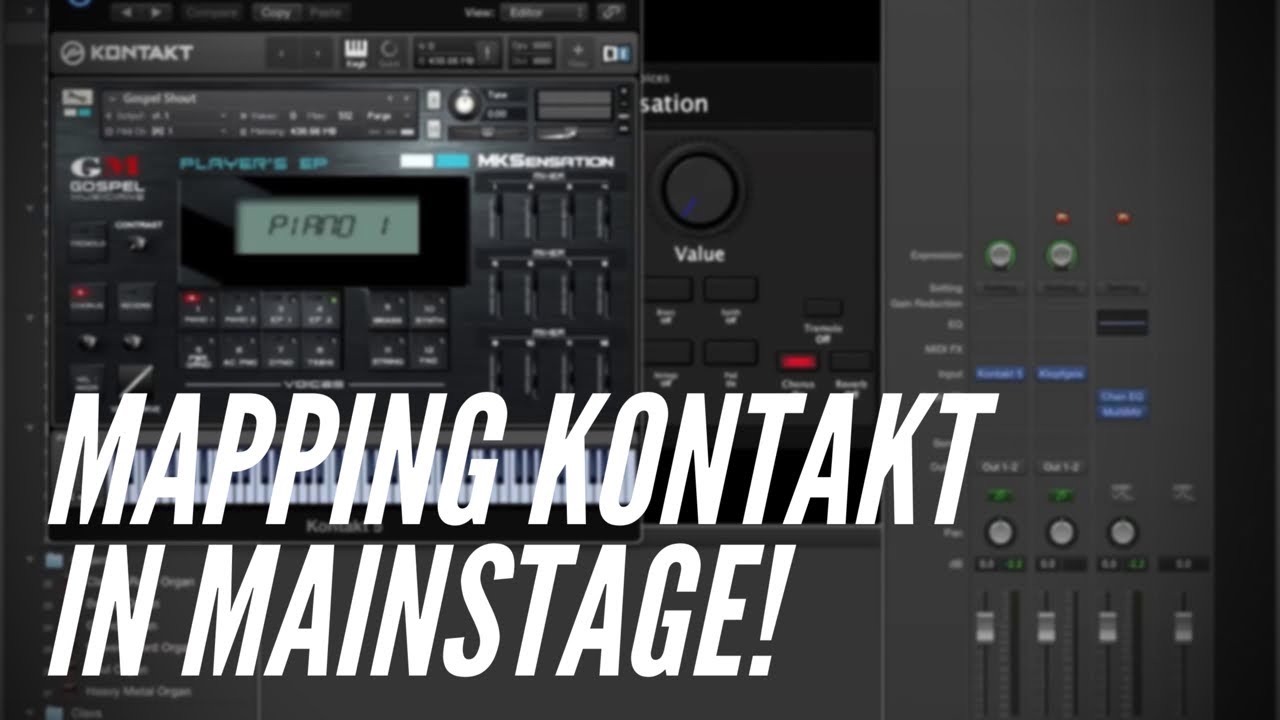 Mapping Kontakt Instruments inside Mainstage 3!