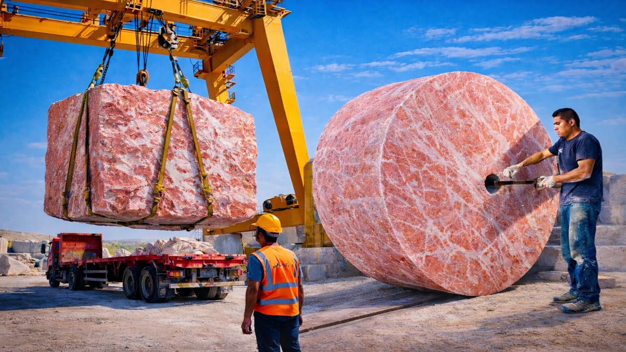 From Strawberry Stone to Marble Slab | Inside Marble Factory Process