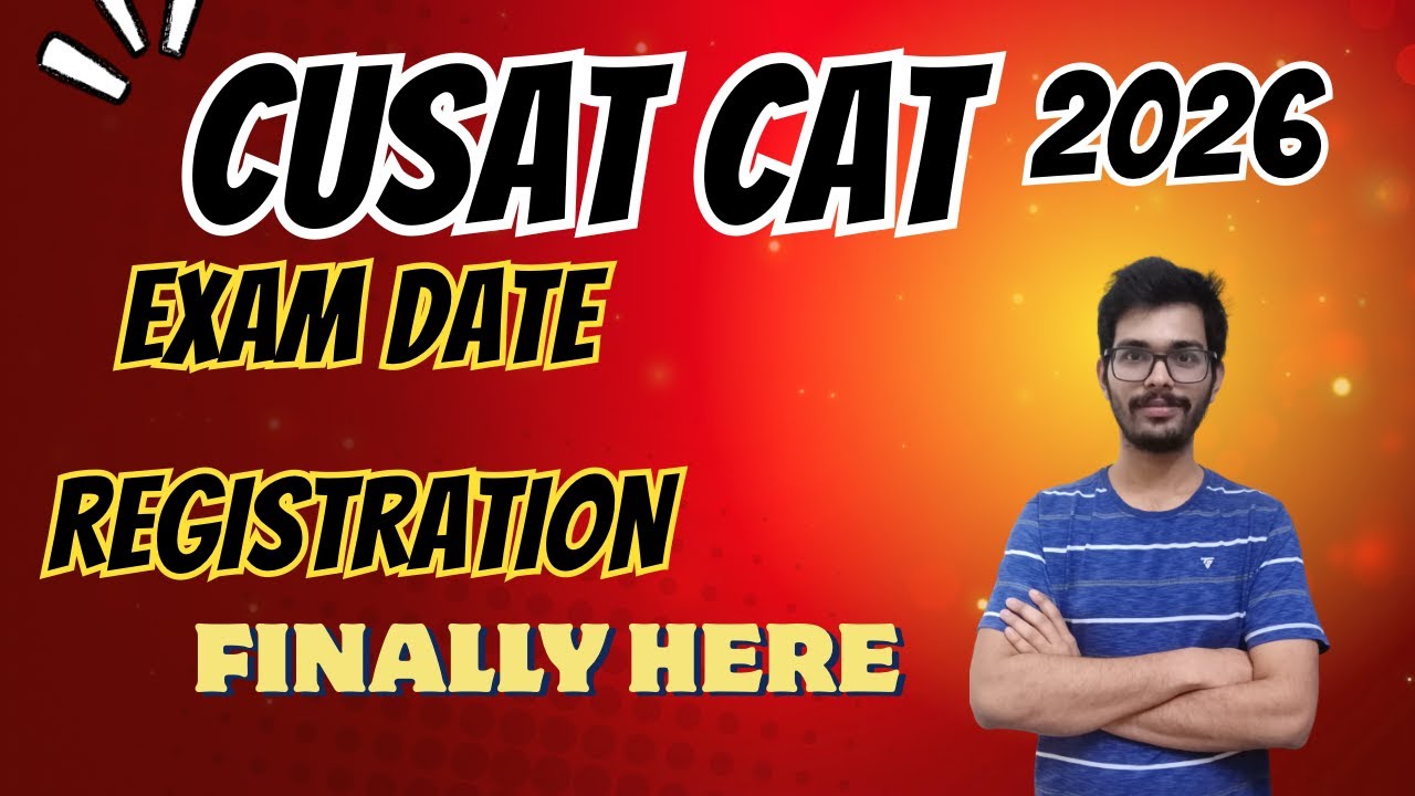 CUSAT CAT 2026 EXAM DATES ANNOUNCED