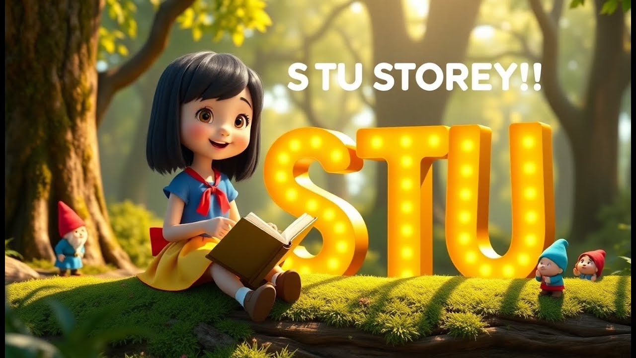 Snow White's Magic S T U Story! 🍎 Learn Alphabet & Phonics for Toddlers