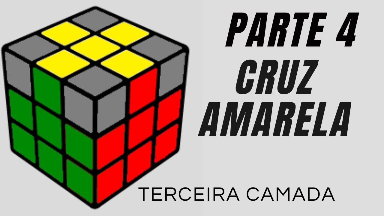 Como resolver CUBO M&Aacute;GICO 3X3 - Parte 4 - CRUZ AMARELA #cubom&aacute;gico #cubomagico