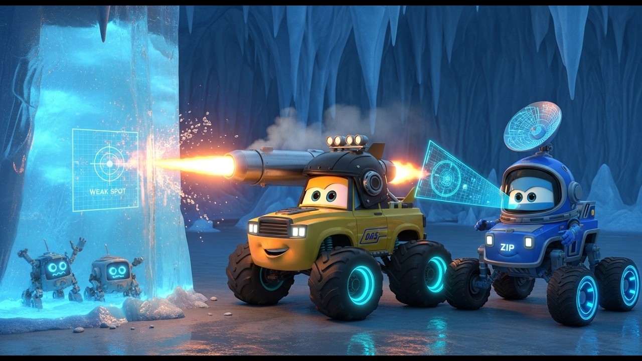 Dash & Helmet Heroes  Frozen Crystal Cave Rescue! 🧊  Kids Cartoons & STEM Adventure