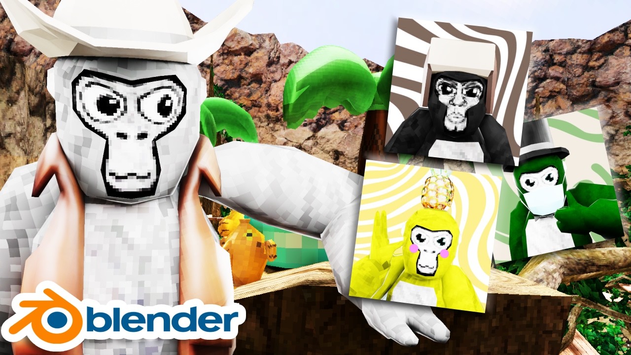 Самый простой способ сделать фотографию профиля Gorilla Tag Blender!
