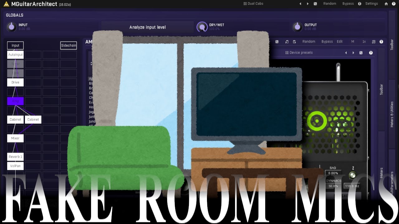 Room mic sound in MGuitararcitect