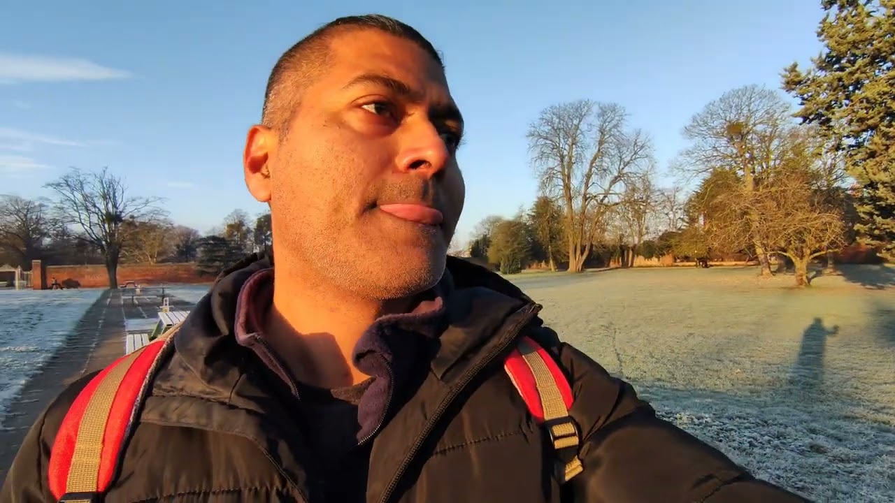 Morning walk on a cold crispy day
