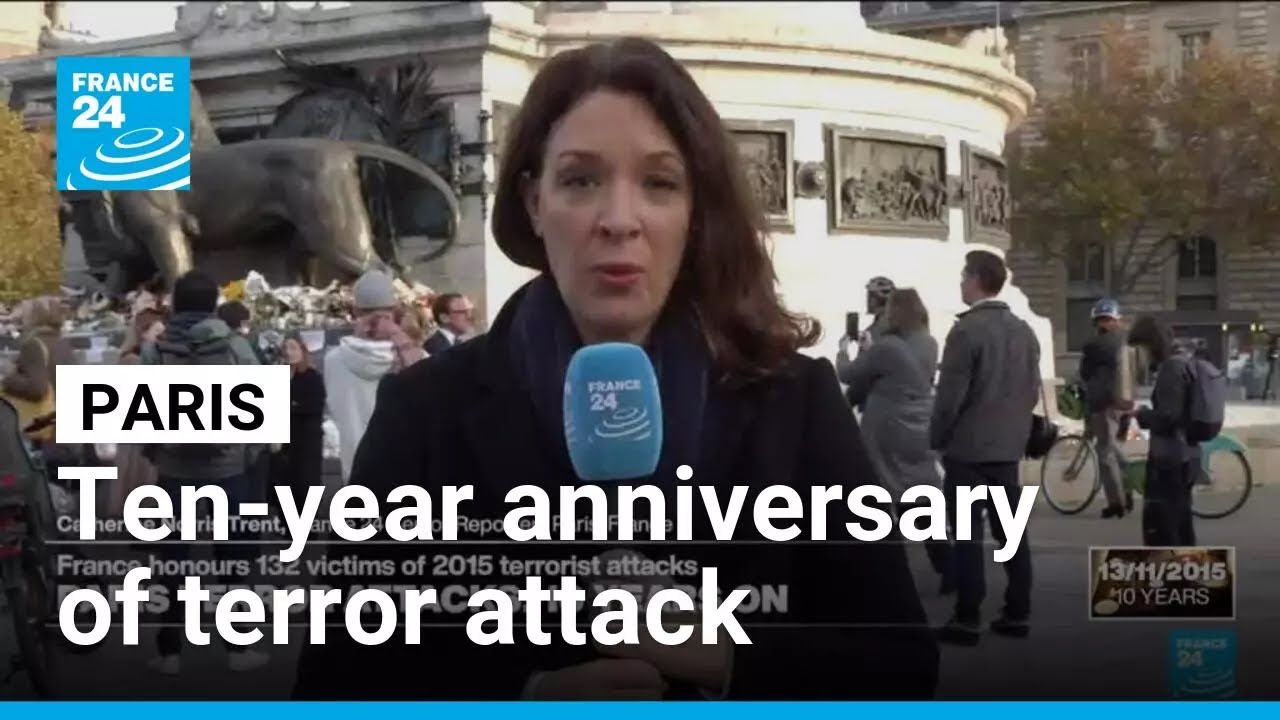 Parisians lay tributes on ten-year anniversary of November 13 attacks &bull; FRANCE 24 English
