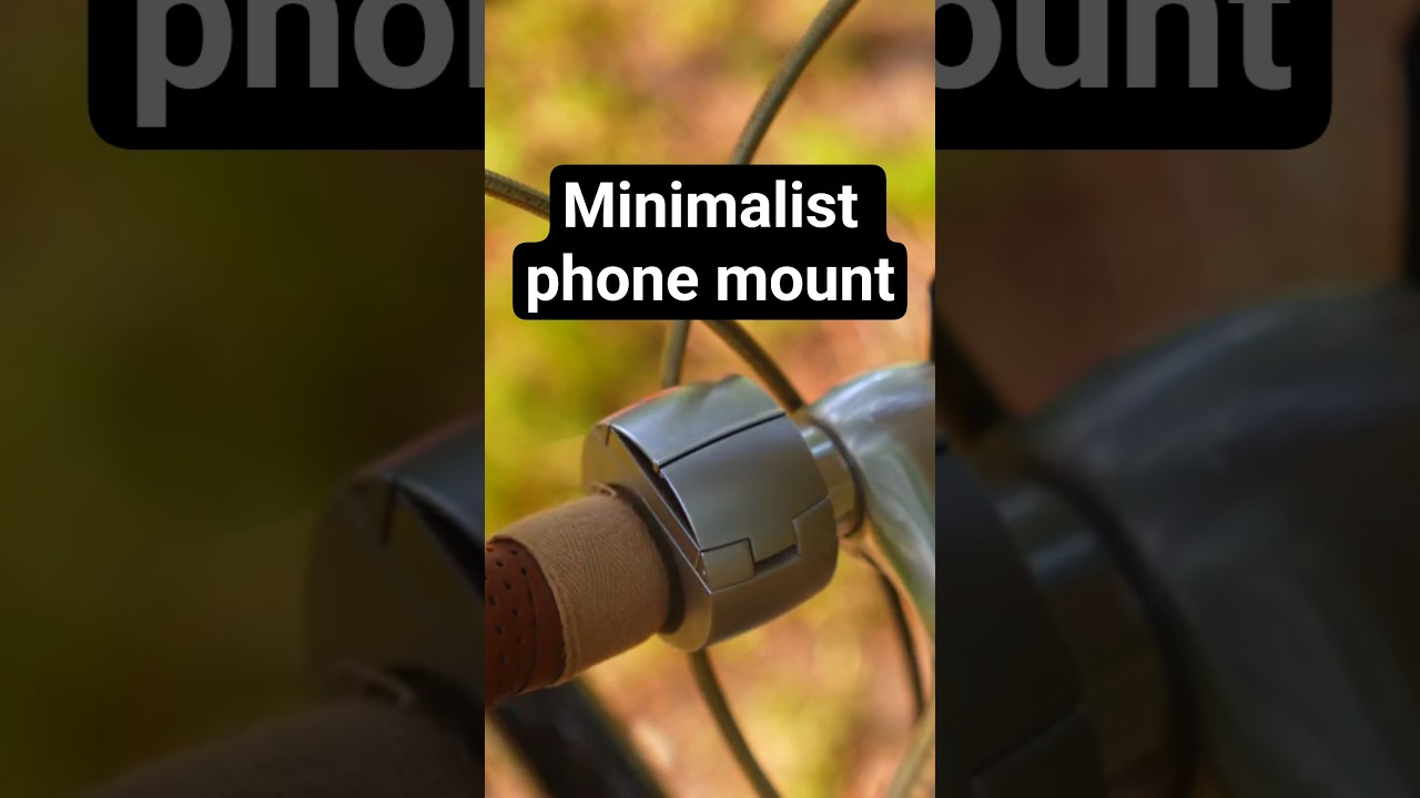 most minimal bicycle phone mount blends right in, no special case needed #commuteinstyle