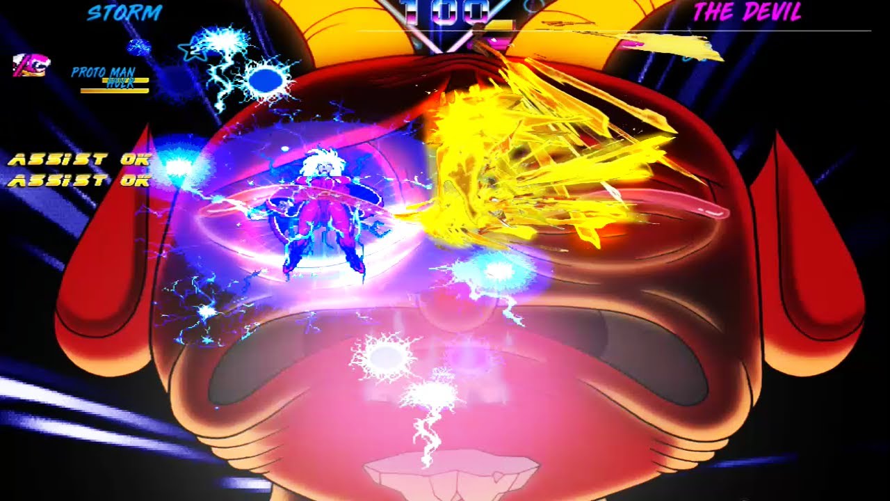 IKEMEN GO: Tag Team Arcade mode! Marvel Vs Capcom EOH! Hulk, Xmen, Devil CUPHEAD final Boss!