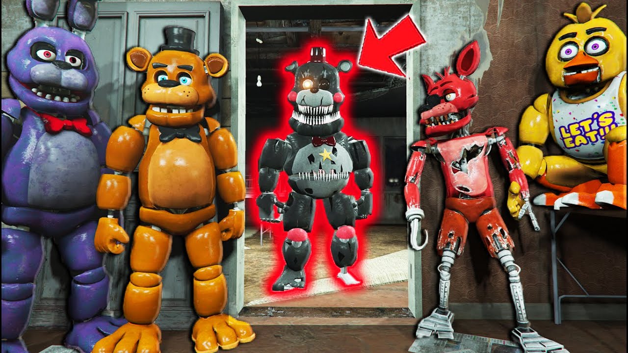 CAN THE FNAF 1 MOVIE ANIMATRONICS BEAT NIGHTMARE LEFTY? (GTA 5 FNAF Mods)