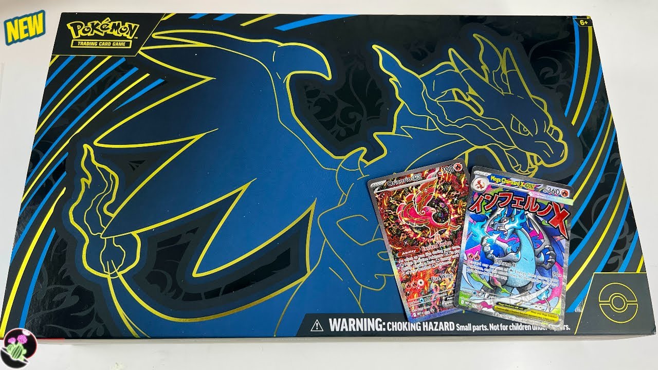 «НОВИНКА» Открывающая коллекция Pokemon Mega Charizard X EX Ultra Premium (Пакеты Phantasmal Flam...