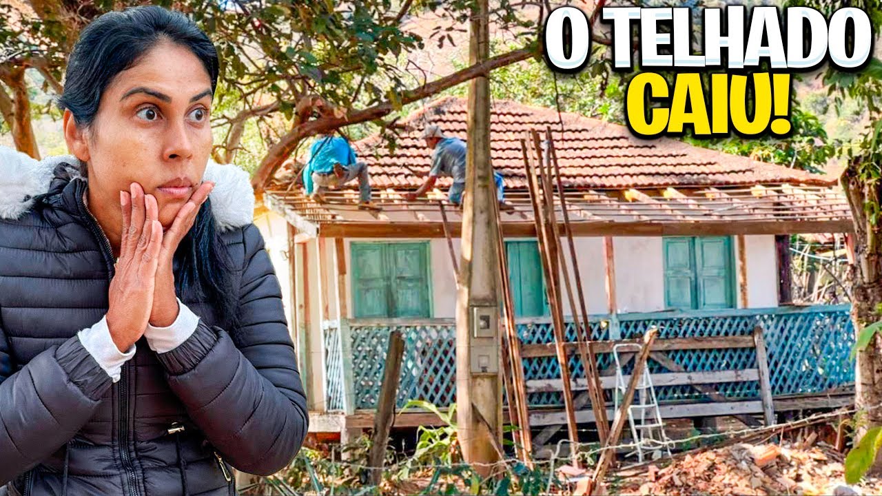 O TELHADO DA CASA DO SITIO CAIU😱 TIVE QUE TROCAR!